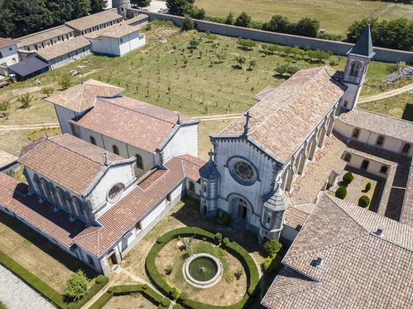 Vista Aérea Certosa Serra San Bruno Monasterio Certosino Vibo Valentia — Foto de Stock