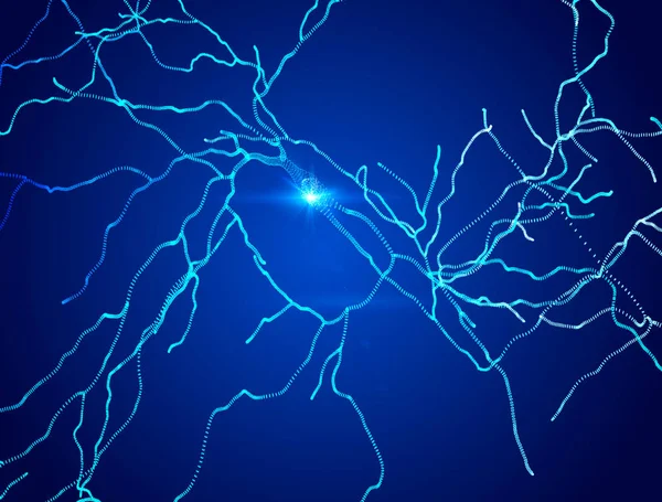 Neurones Synapses Circuits Neuronaux Neurones Cerveau Maladies Dégénératives Parkinson — Photo