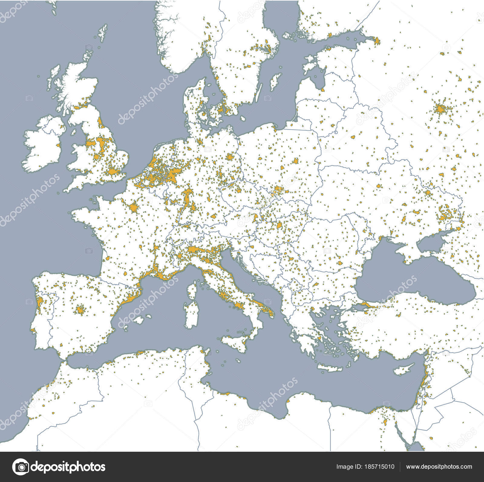 Political Map Europe Africa European Cities Political Map