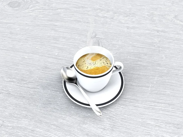 Coffee break, cup of coffee, breakfast, work break, daily break, 3d rendering