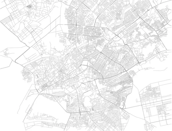 Mapa Karachi Capital Província Paquistanesa Sindh Paquistão Ásia — Vetor de Stock