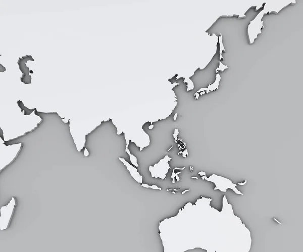 Map of South East Asia, white geographic map. Cartography, geographical atlas — Stock Image Map South East Asia White Geographic Map Cartography Geographical Atlas Royalty Free Stock Photos