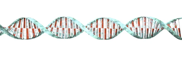 Dna Deoxyribonucleic 알려진된 살아있는 바이러스의 복제에 명령어를 뉴클레오티드의 스레드 체인입니다 — 스톡 사진