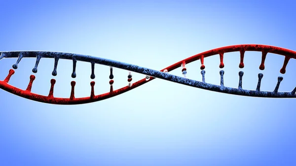 Dna Deoxyribonucleic 알려진된 살아있는 바이러스의 복제에 명령어를 뉴클레오티드의 스레드 체인입니다 — 스톡 사진