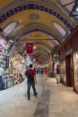 Istanbul, Turkey, Middle East: an alley inside the Grand Bazaar, one of the largest and oldest covered markets in the world with 61 covered streets and over 4,000 shops, one of the city top attractions and shopping mall