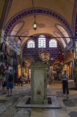 Istanbul, Turkey, Middle East: an alley inside the Grand Bazaar, one of the largest and oldest covered markets in the world with 61 covered streets and over 4,000 shops, one of the city top attractions and shopping mall