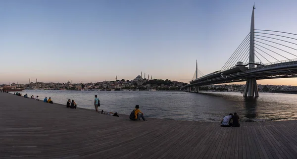 Istanbul Turquie Moyen Orient Coucher Soleil Couper Souffle Avec Vue — Photo