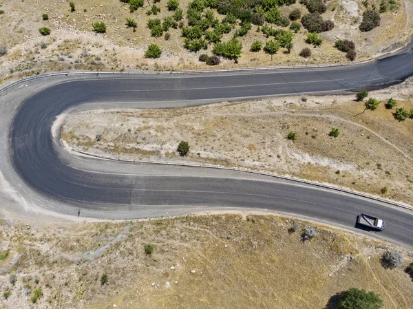 Vista Aérea Kahta Sincik Road Cerca Del Río Katha Cerca —  Fotos de Stock