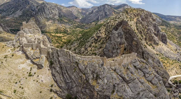 Luchtfoto Van Kahta Castle Kalesi Het Fort Yeni Kale Eski — Stockfoto