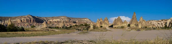 Cappadocia Turkey Europe Landscape Famous Region Resulted Thousands Years Volcanic — Stock Photo, Image