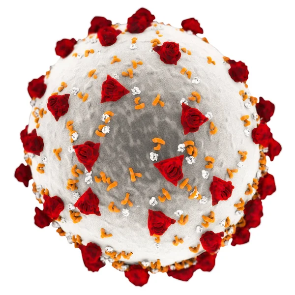 Vista Microscópica Del Coronavirus Patógeno Que Ataca Tracto Respiratorio Contagio —  Fotos de Stock