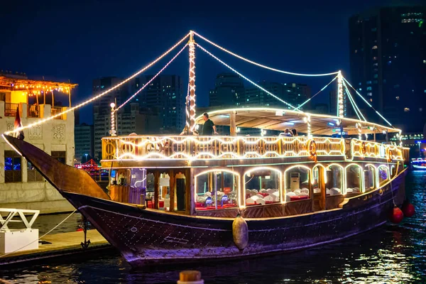 Dhow Crucero Cena Dubai — Foto de Stock