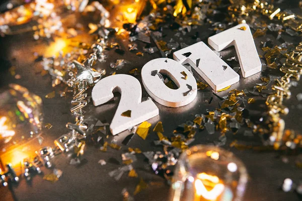 Новогодний гранж-фон 2017 года — стоковое фото