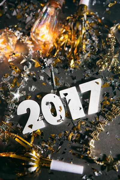 2017 New Year's Eve Grunge achtergrond — Stockfoto