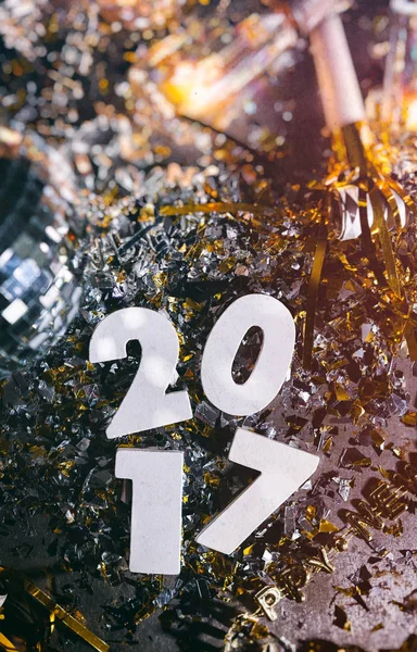 2017 New Year's Eve Grunge bakgrund — Stockfoto