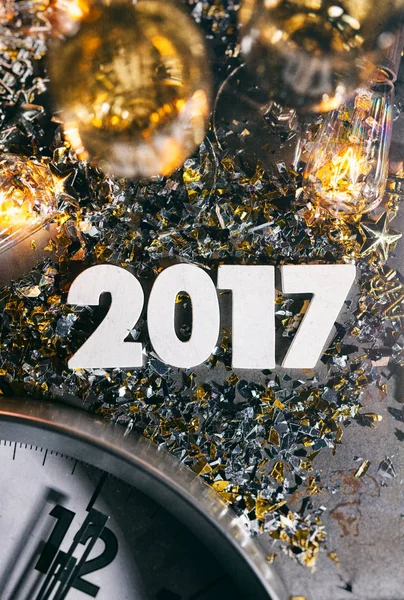 2017 New Year's Eve Grunge tło — Zdjęcie stockowe