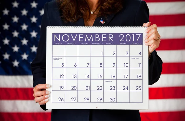 Político: Celebrando un calendario con el día de las elecciones 2017 — Foto de Stock