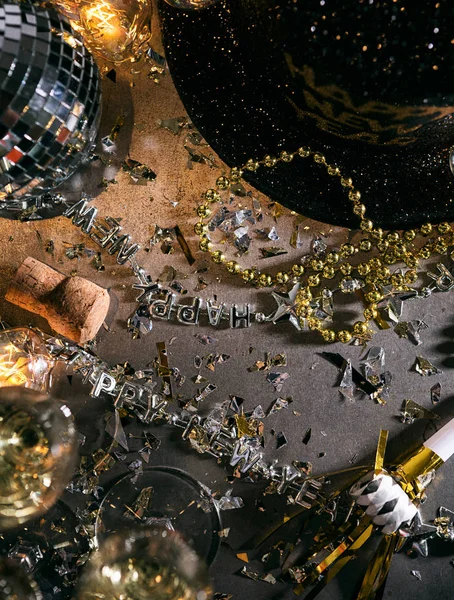 Nyår: Centrera Copyspace område under New Year's Eve Party — Stockfoto