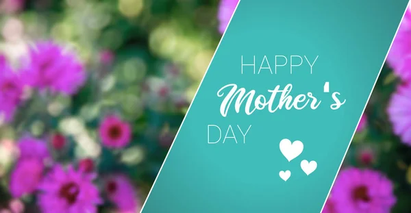 Happy mothers day card graphic design with  text, floral background