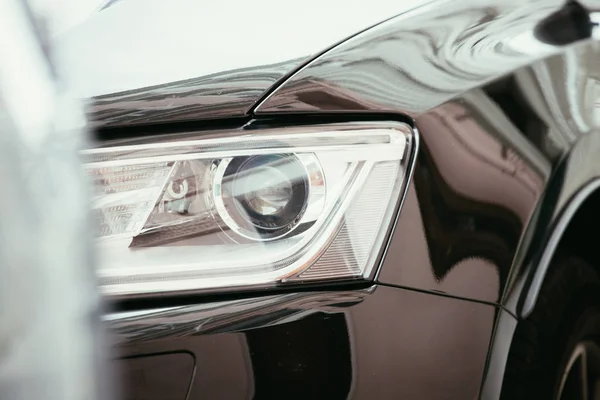 Close Modern Led Car Headlights Mobility — 스톡 사진