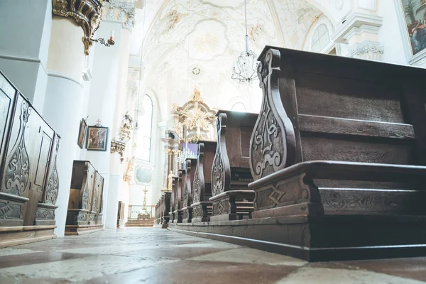Interior Una Iglesia Barroca Austria — Foto de Stock