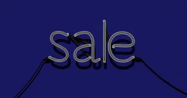 Sale 3d Sign off in Blue Background, Special Offer Sale Advertising — Stock Photo, Image