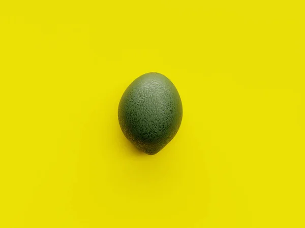 Yukarıdan Canlı Sarı Bir Arkaplan Üzerinde Yeşil Bir Kireç Rending — Stok fotoğraf
