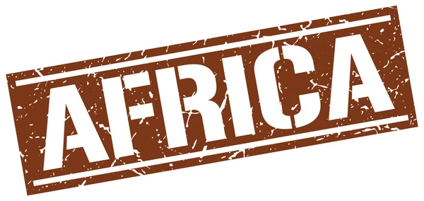Африканский коричневый квадрат — стоковый вектор