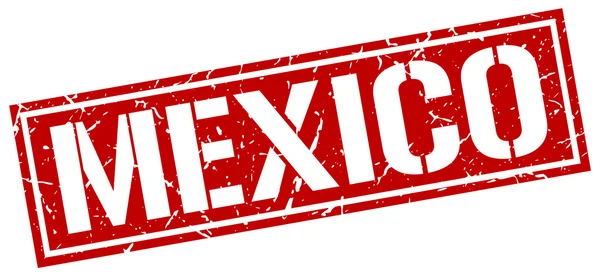 Mexikanische Marke mit rotem Quadrat — Stockvektor