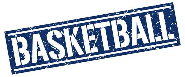 Basket fyrkantig grunge stämpel — Stock vektor
