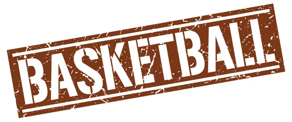 Гранж-марка на баскетбольной площади — стоковый вектор