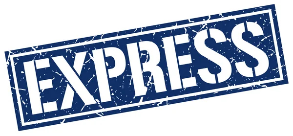 Express Square Grunge Stempel — Stockvektor