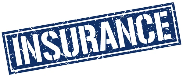 Insurance square grunge stamp — Stock vektor