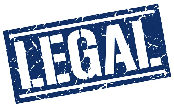 Legal square grunge stamp — Stock vektor