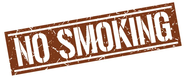 No smoking square grunge stamp — Stock Vector