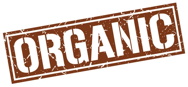 Pieczęć organicznych grunge kwadrat — Wektor stockowy