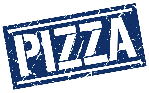 Pieczęć grunge kwadrat Pizza — Wektor stockowy