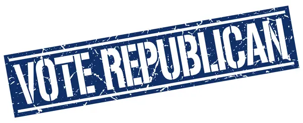 Vote republican square grunge stamp — ストックベクタ