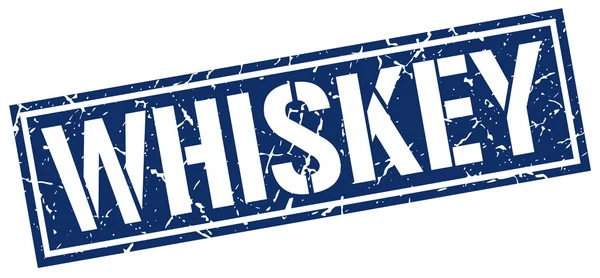 Whisky carré timbre grunge — Image vectorielle