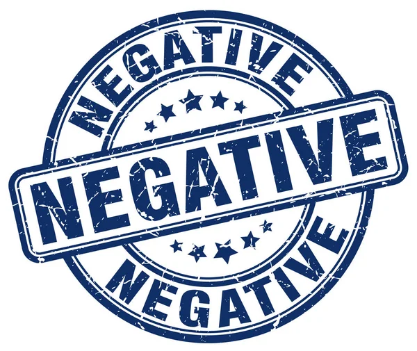 Negatieve blauwe grunge stempel — Stockvector