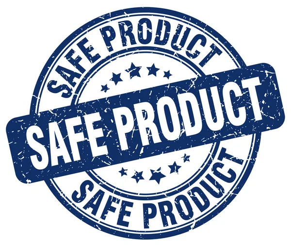 Safe product blue grunge stamp — Stock Vector