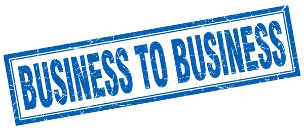 Timbre carré business to business — Image vectorielle