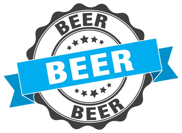 Timbre de bière. signe. sceau — Image vectorielle