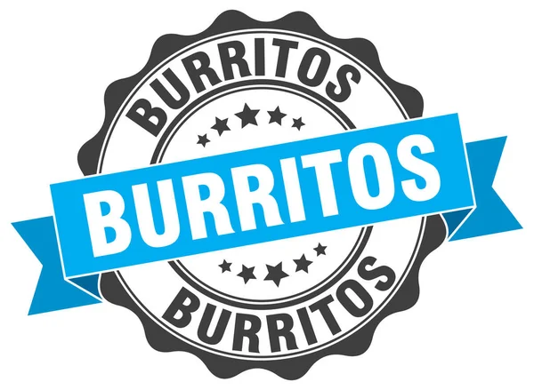 Sello de burritos. Firma. sello — Archivo Imágenes Vectoriales