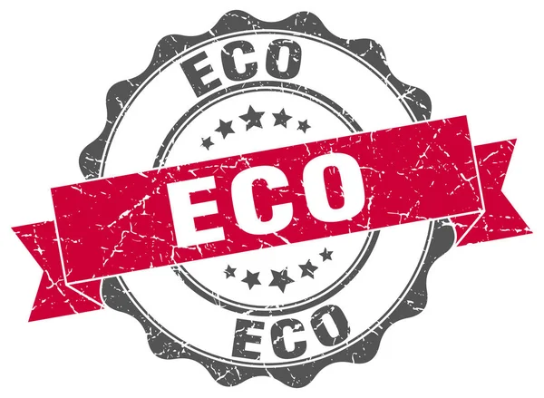 Sello ecológico. Firma. sello — Vector de stock