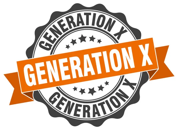 Generation x stamp. sign. seal — Stock Vector