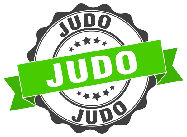 Judo damgası. imzala. mühür — Stok Vektör