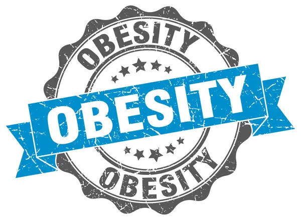 Obezite damgası. imzala. mühür — Stok Vektör