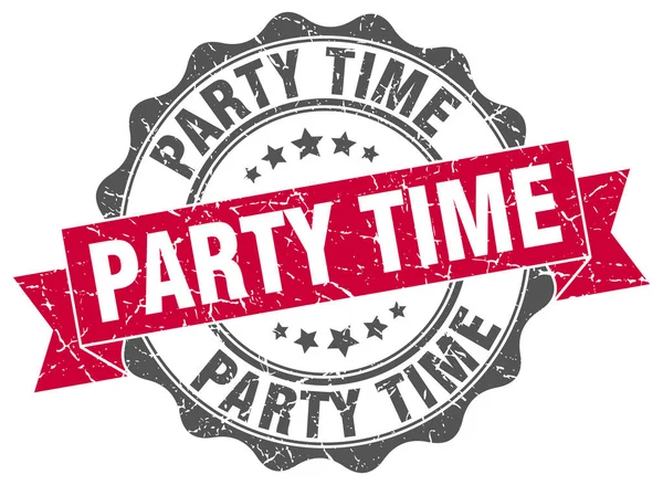 Party time stamp. sign. seal — Stock Vector