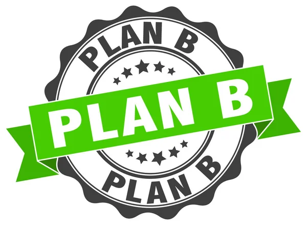 Plan b stamp. sign. seal — Stock Vector